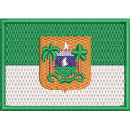 Patch Bordado Bandeira Estado Rio Grande do Norte 5x7cm Cód.BDE1