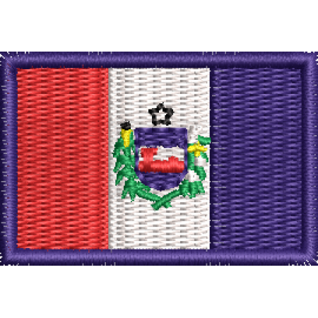 Patch Bordado Bandeira Estado Alagoas 3x4,5 cm Cód.MBE17
