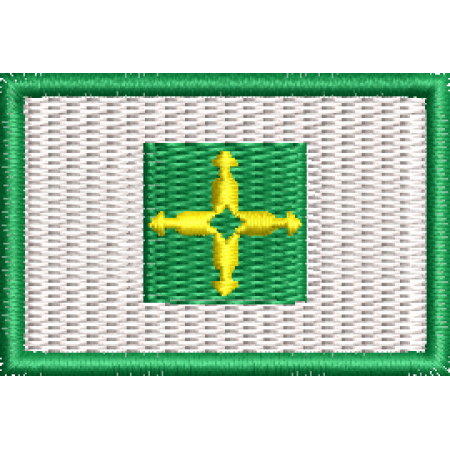 Patch Bordado Bandeira Estado Distrito Federal 3x4,5 cm Cód.MBE20