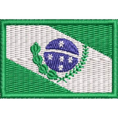 Patch Bordado Bandeira Estado Paraná3x4,5 cm Cód.MBE11