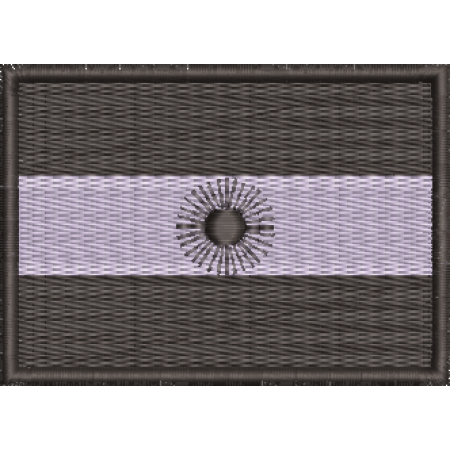 Patch Bordado Bandeira Argentina 5x7 cm Cód.BDP252