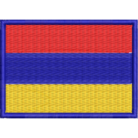 Patch Bordado Bandeira Armênia 5x7cm Cód.BDP171