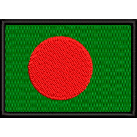Patch Bordado Bandeira Bangladesh 5x7 cm Cód.BDP441