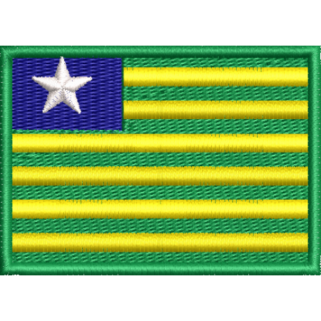 Patch Bordado Bandeira Estado Piauí 5x7cm Cód.BDE3