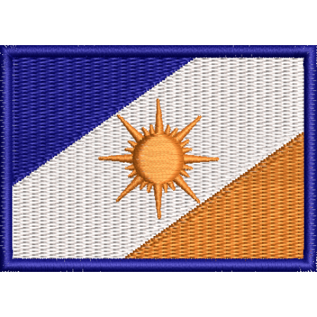 Patch Bordado Bandeira Estado Tocantins 5x7cm Cód.BDE5