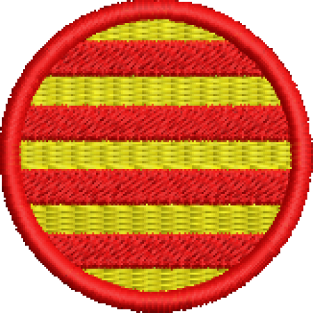 Patch Bordado Bandeira Catalunha 4x4 Cód.BDR79