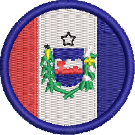 Patch Bordado Bandeira Estado Alagoas 4x4 Cód.BRE19