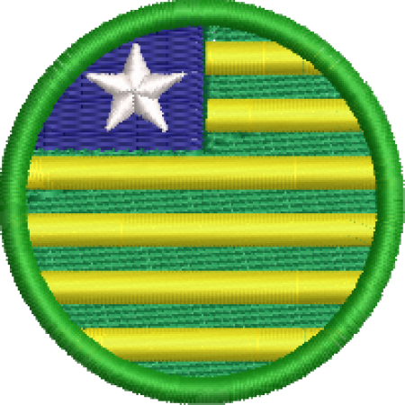 Patch Bordado Bandeira Estado Piauí 4x4 Cód.BRE3