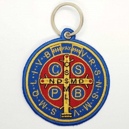 Chaveiro Medalha de São Bento 10x7,5 cm Cód.C1081