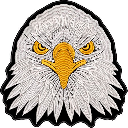 Patch Bordado Águia Eagle 23x23 cm Cód.1789