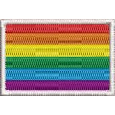 Patch Bordado Bandeira LGBT 3x4,5 cm Cód. 5272
