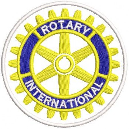 Patch Bordado Brasão Rotary Internacional 9x9 cm Cód.4025