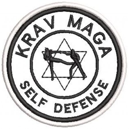 Patch Bordado Krav Maga Self Defense 8x8 cm Cód.4120