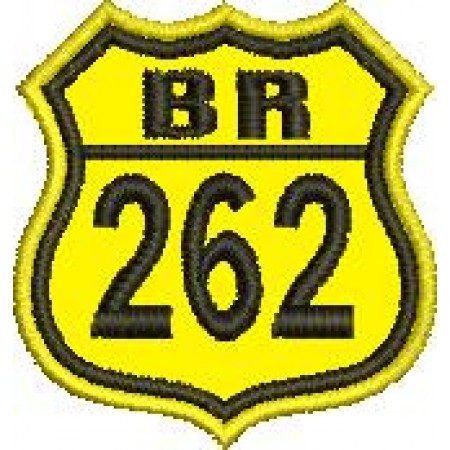 Patch Bordado BR 262 - 4,5x4 cm Cód.1907