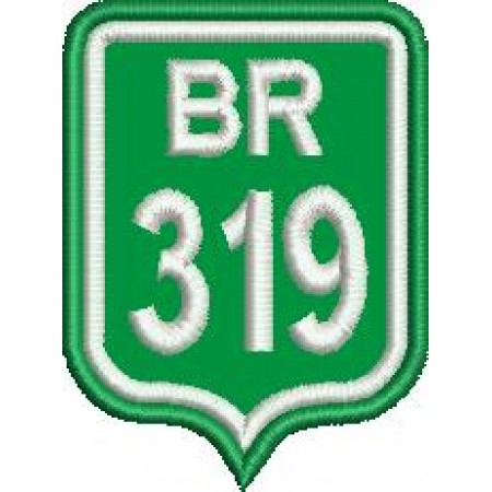 Patch Bordado BR319 - 6x4,5 cm Cód.2066
