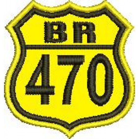 Patch Bordado BR470 - 4,5x4,5 cm Cód.2099