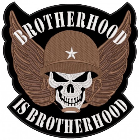Patch Bordado Brotherhood 30x30 cm Cód.1238