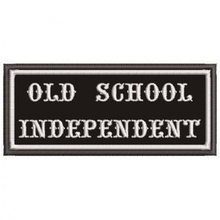 Patch Bordado Old School Independent 4x10 cm Cód.1436