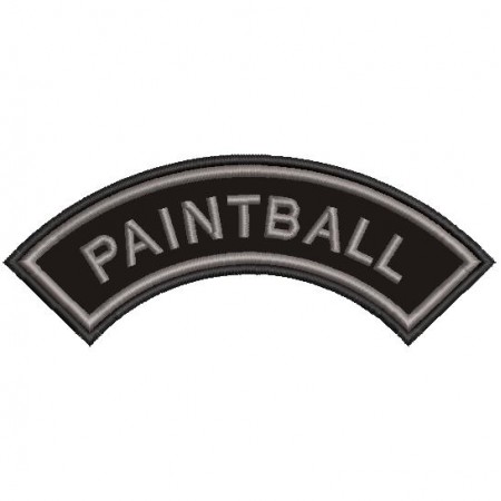 Patch Bordado Paintball 5,5x14 cm Cód.2311