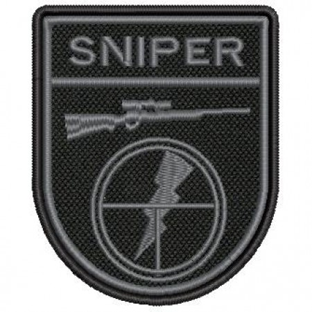 Patch Bordado Sniper 8x6,5 cm Cód.2361