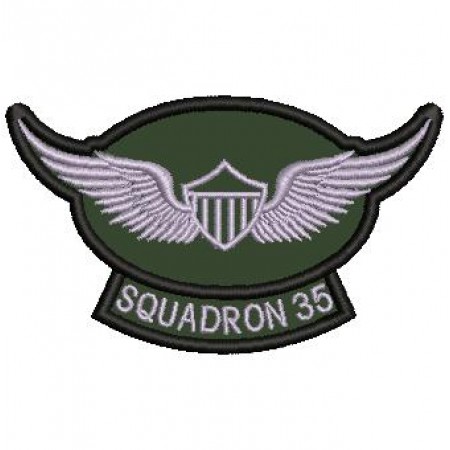 Patch Bordado Squadron 35 - 5x8 cm Cód.2326
