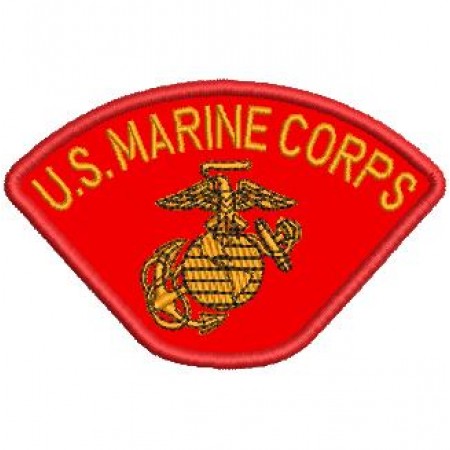 Patch Bordado Us Marine Corps 5,5x8,5 cm Cód.2319