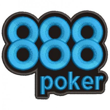 Patch Bordado Poker 888 - 8,5x10 cm Cód.4207