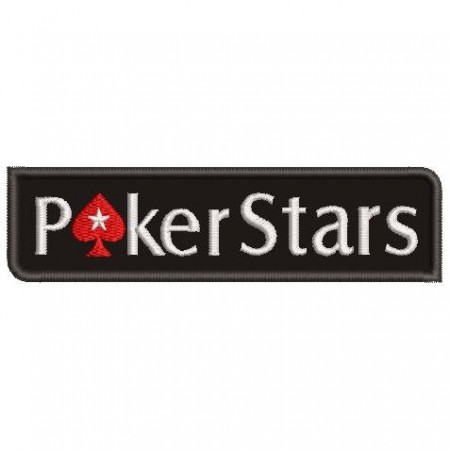 Patch Bordado Poker Stars 3x12 cm Cód.4212