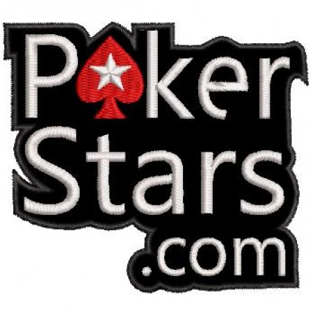 Patch Bordado Poker Stars.com 7,5x9 cm Cód.4162