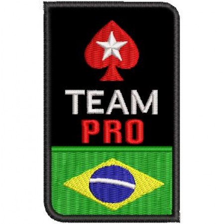 Patch Bordado Poker Stars Team Pro 9,5x6 cm Cód.4164