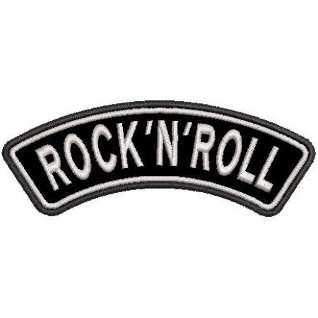 Patch Bordado Rock'n Roll 4x11 cm Cód.2673