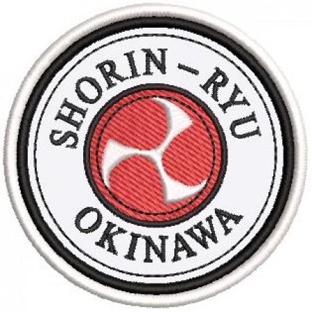 Patch Bordado Shorin Ryu Okinawa 8x8 cm Cód.4122