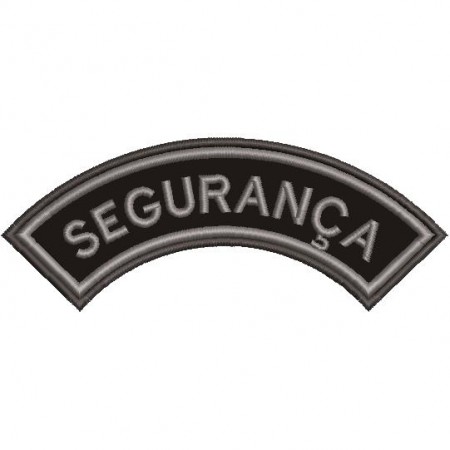 Patch Bordado Tarja de Ombro Segurança 5,5x14 cm Cód.2317