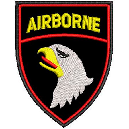 Patch Bordado Airborne 9x7 cm Cód.2103