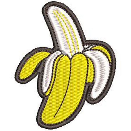 Patch Bordado Banana 7x5,5 cm Cód.3215
