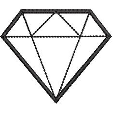 Patch Bordado Diamante 5x6 cm Branco Cód.3244