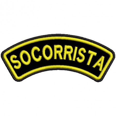 Patch Bordado Tarja socorrista 4,5x11 cm Cód.4649