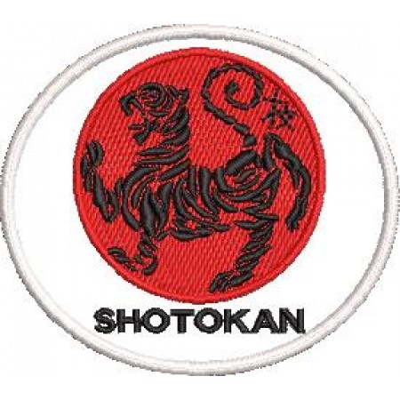 Patch Bordado Karate Shotokan 7,5x8,5 cm Cód.4118
