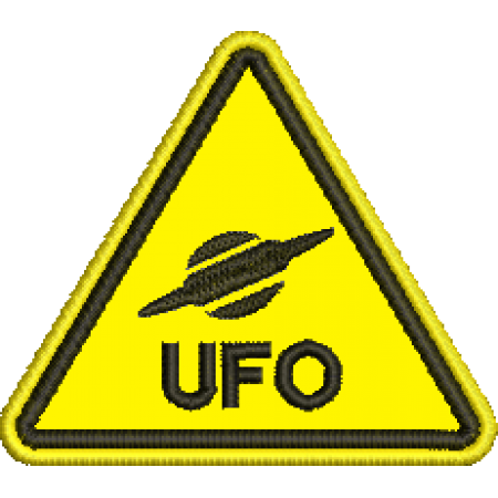Patch Bordado UFO 5x6 cm Cód.5459