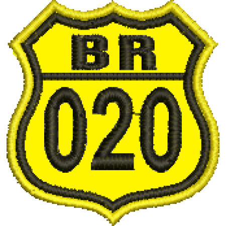 Patch Bordado BR 020 -  4,5x4 cm Cód.5486