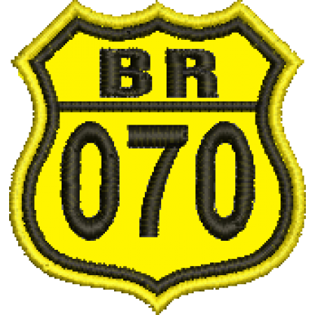 Patch Bordado BR 070 -  4,5x4 cm Cód.5482