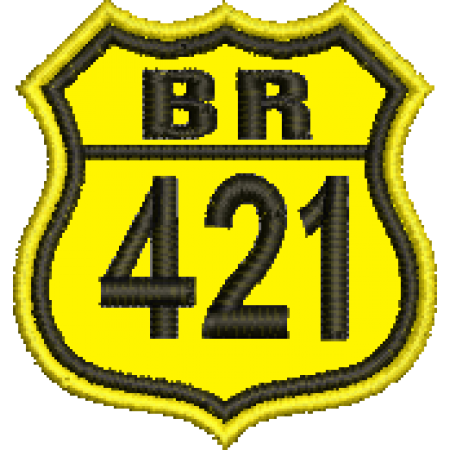 Patch Bordado BR 421 - 4,5x4 cm Cód.5478