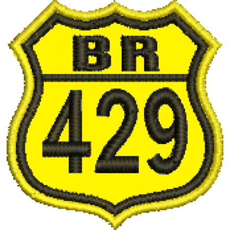 Patch Bordado BR 429 - 4,5x4 cm Cód.5480