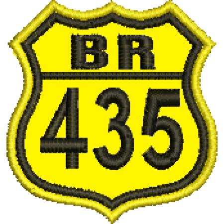 Patch Bordado BR 435 - 4,5x4 cm Cód.5481