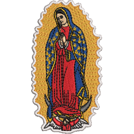 Patch Bordado Nossa Senhora de Guadalupe 10x5,5 cm Cód.5533