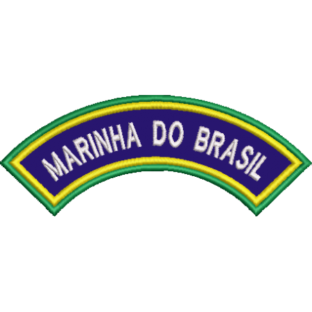 Patch Bordado Tarja de Ombro Marinha do Brasil 5,5x14 cm Cód.5812
