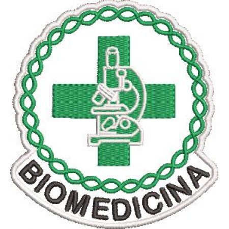 Patch Bordado Biomedicina 9x8,5 cm Cód.5927