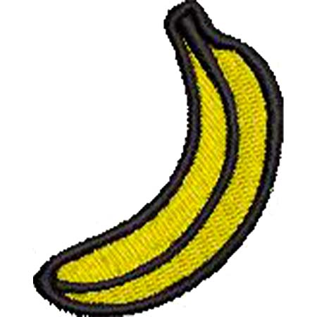 Patch Bordado Banana 5x4 cm Cód.6219