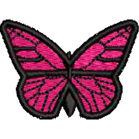 Patch Bordado borboleta 3,5x5 cm Cód.6221