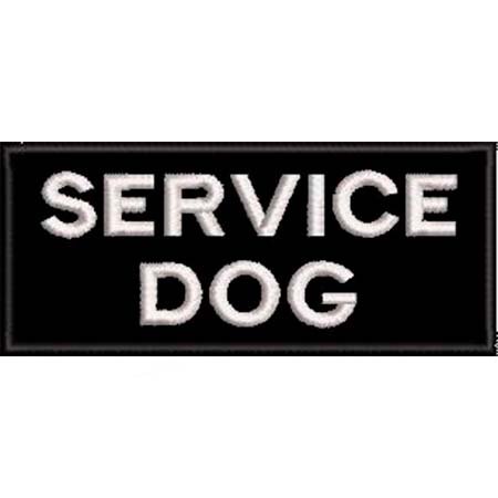 Patch Bordado Dog Service 4x9,5 cm Cód.6203